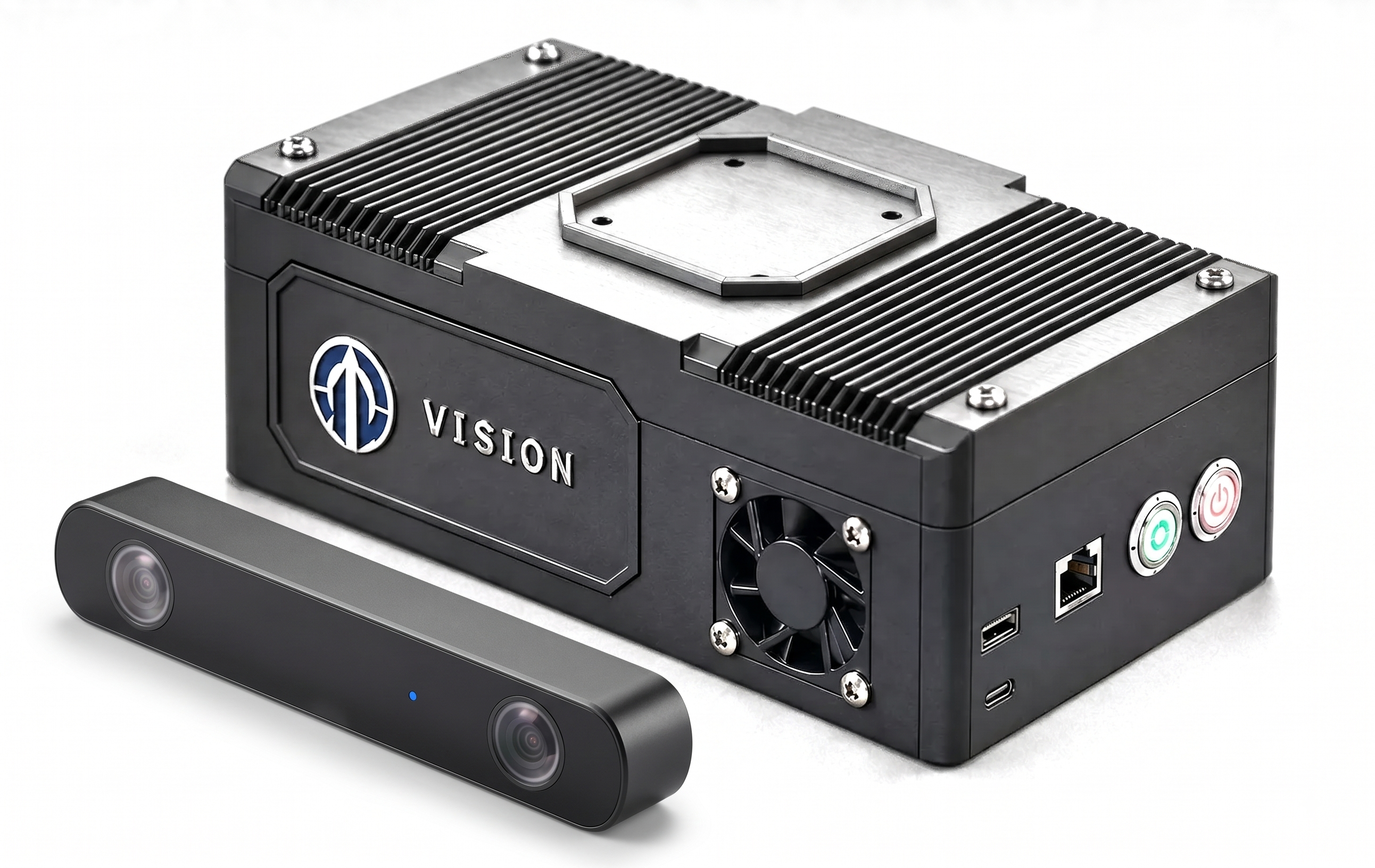 VISION configured with stereo camera sensing